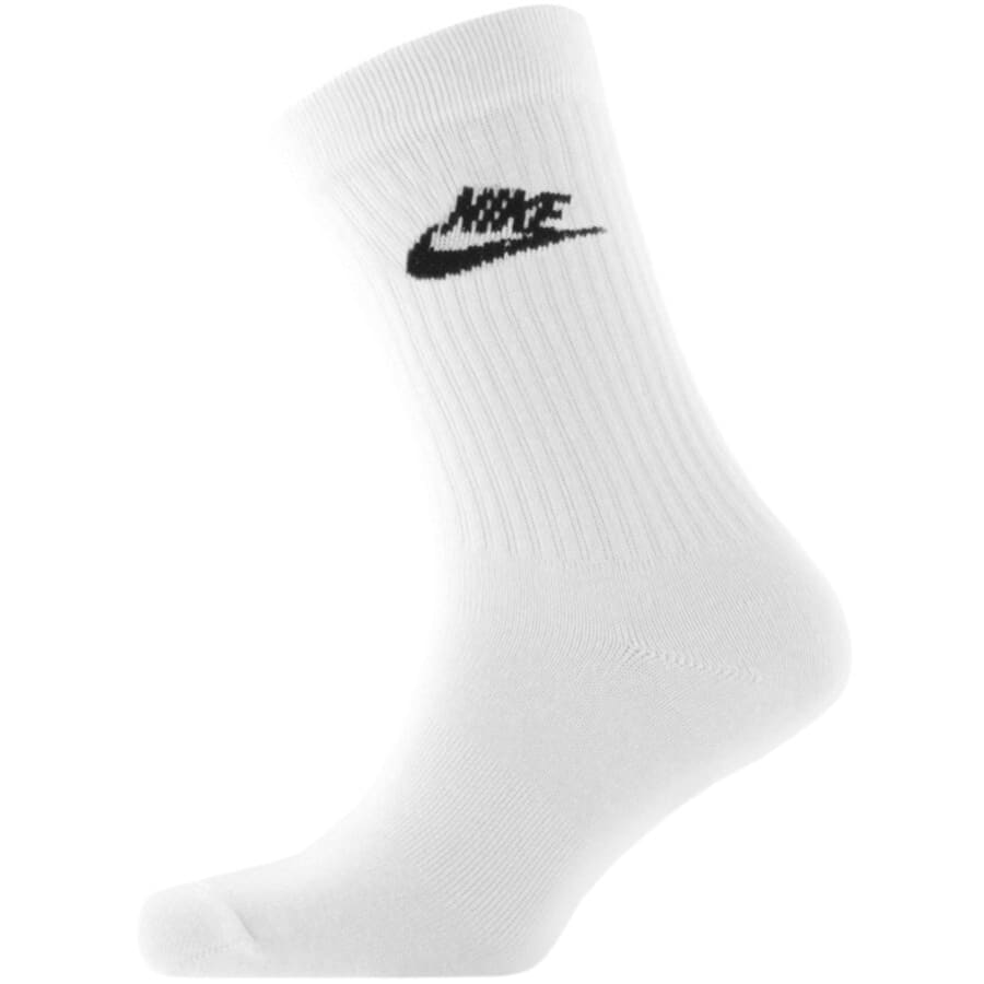 Nike 3 Pack Socks White
